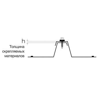 Саморез для крепления доборных элементов и скрепления 2-х профлистов (би-металл) - 2